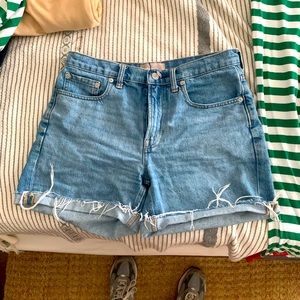 Everlane cut off denim shorts